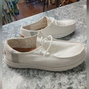 Hey Dudw White Linen Sz 9